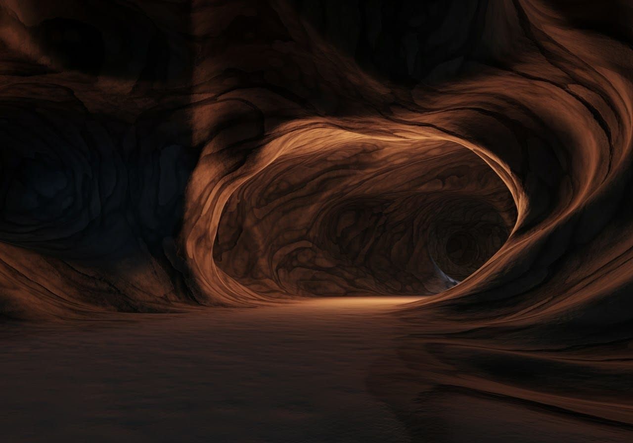 Majestic Cavern Tunnel in Hyper-Realistic Detail