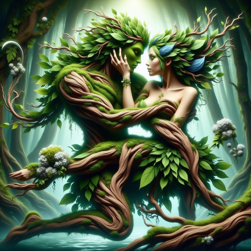 Whimsical Nature Spirits: Half-Human, Half-Natural Beings