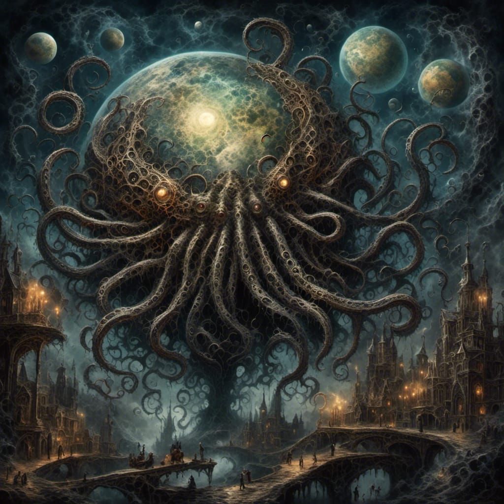 Tentacle Planet: Macabre Invasion in Deep Black