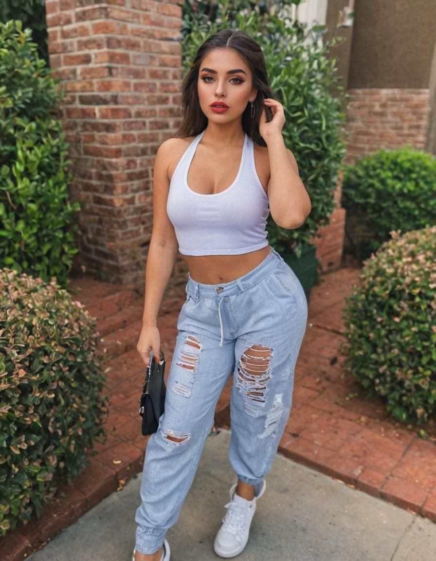 Stunning Hispanic Woman Portrait with Professional Makeup