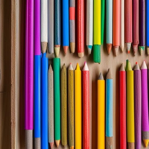 Detailed Photo of Chalk Sticks in Wooden Box