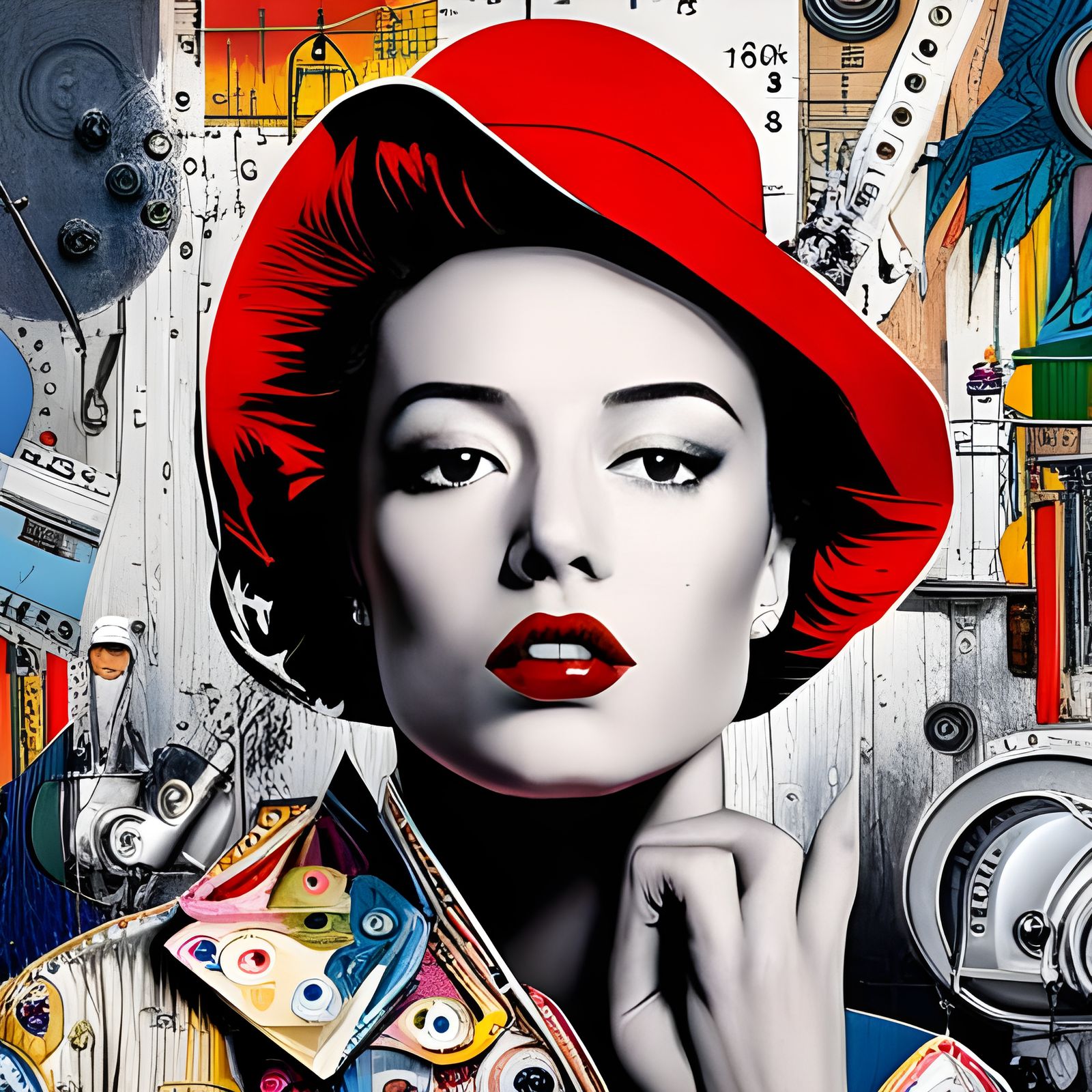 Analogue Collage Album Cover in Punk Art Style