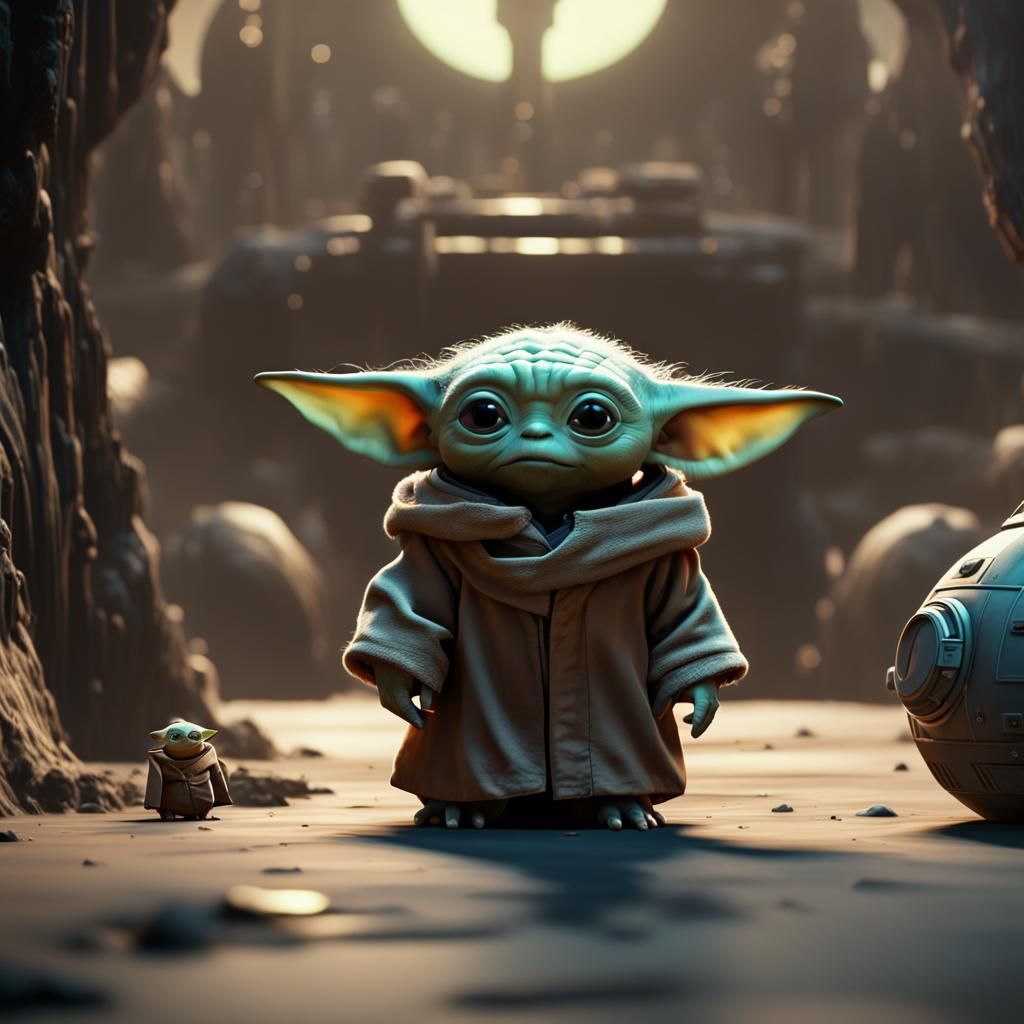 Baby Yoda's Star Wars Movie Night