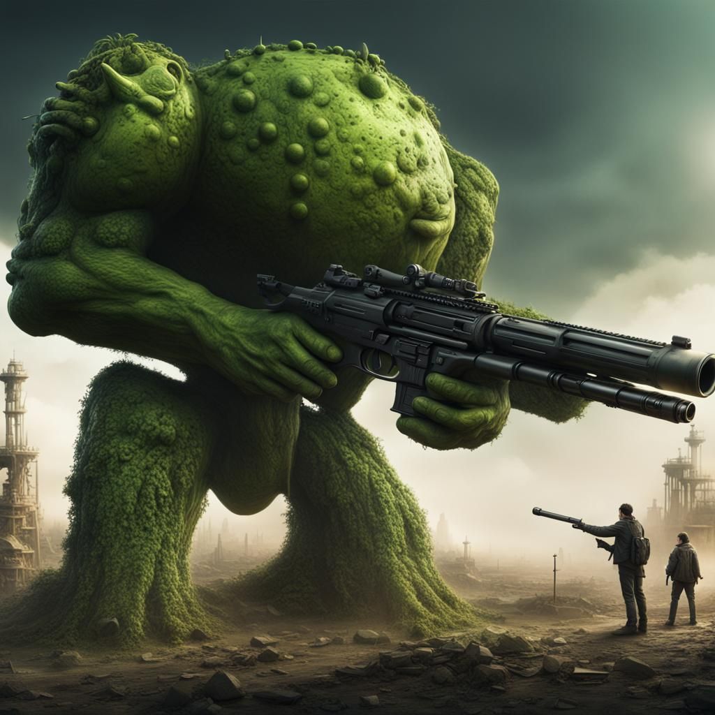 Lime with a Gun: Dramatic Digital Painting