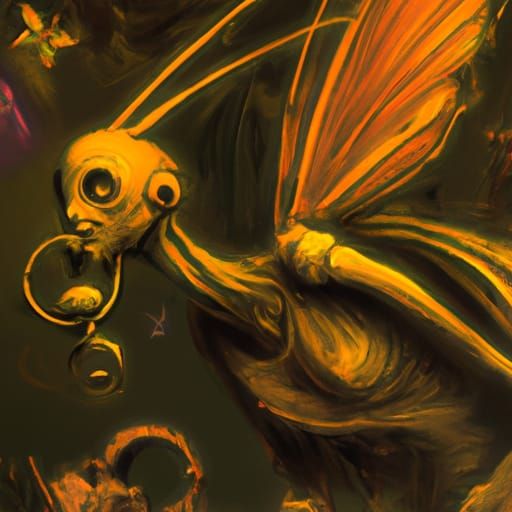 Fairycore Gothic Art: A Surreal Digital Illustration