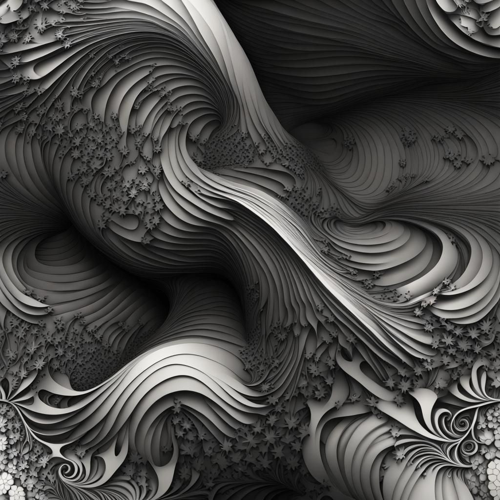 Dark Fairytales: Abstract Vector Fractal Art