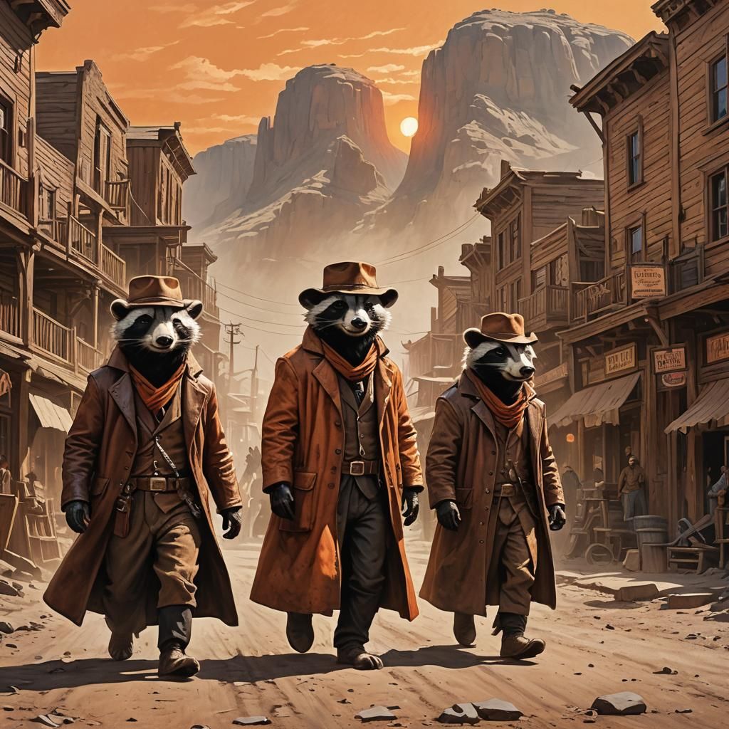The 3 Badger brothers,  deadly outlaw trio.