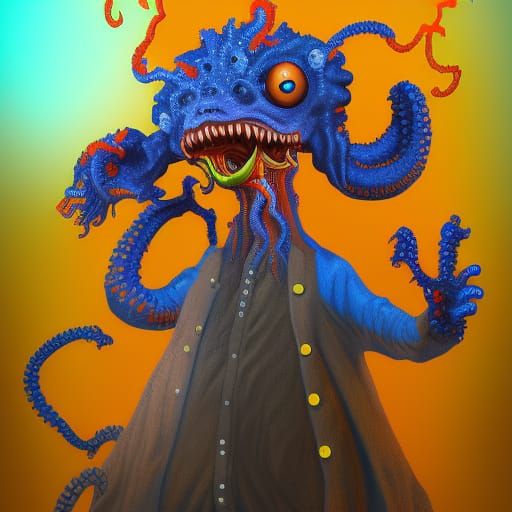 Blippi as Lovecraftian Nightmare Creature