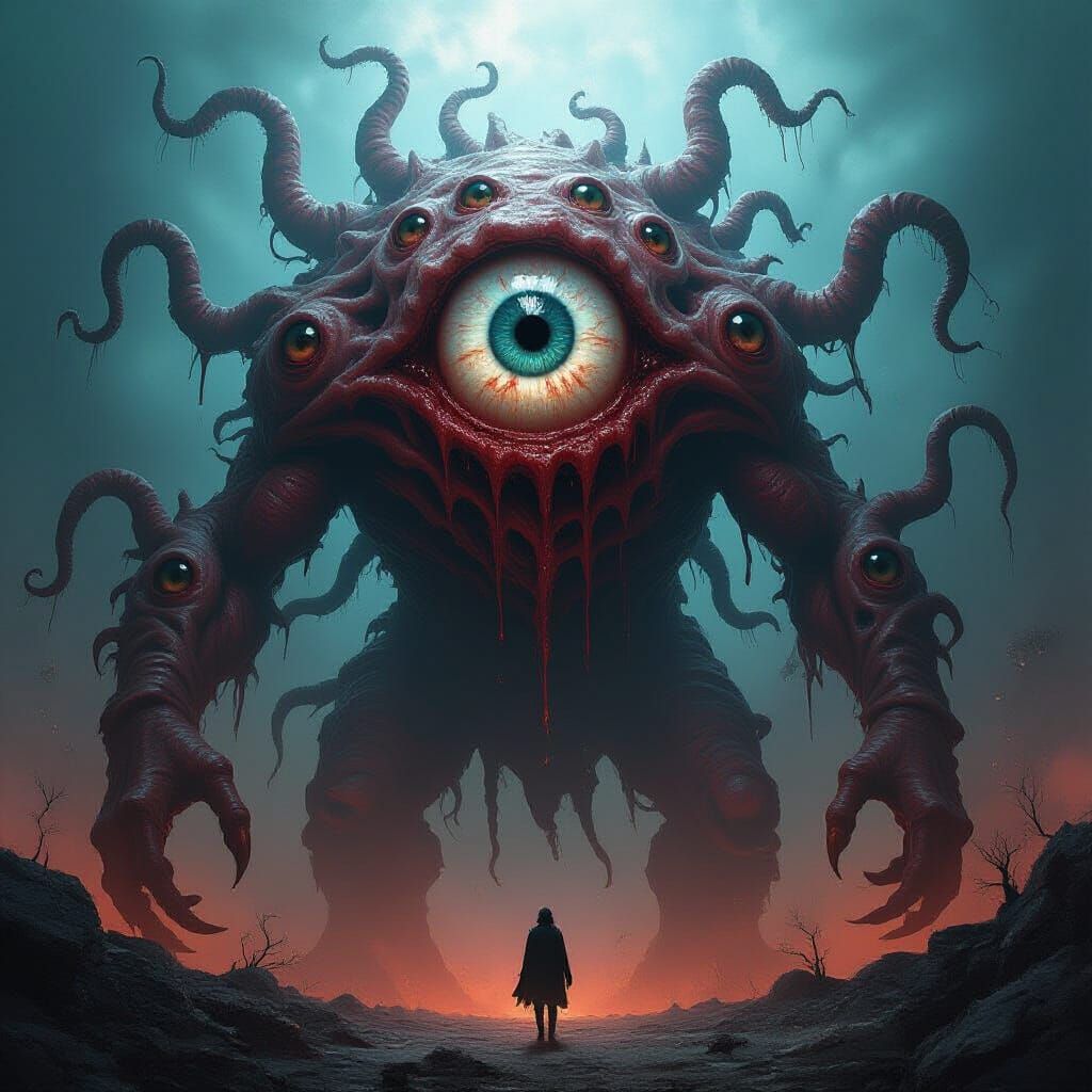 Nightmarish Oculaclysm: A Titan of Flesh and Eyes