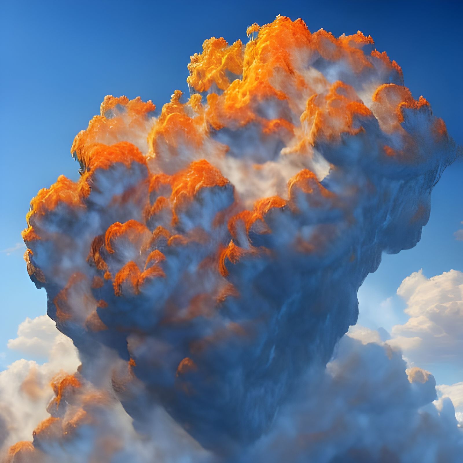 Hyperrealistic Crystals and Lightning Storm with Rainbow