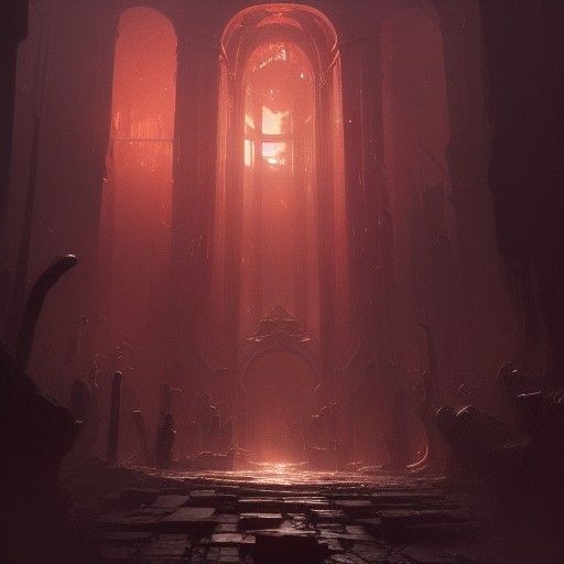 Hell Entrance: Dark Fantasy Concept Art
