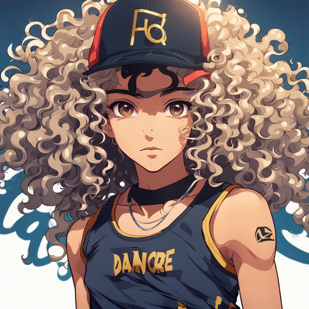 Anime Hip Hop Dancer Close-Up