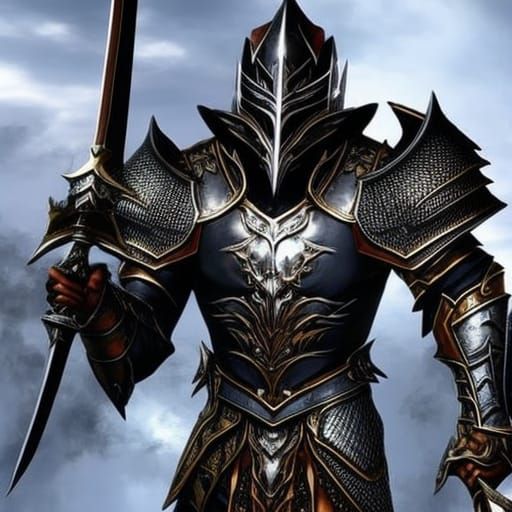 Demon Assassin Knight in Detailed Medieval Battle