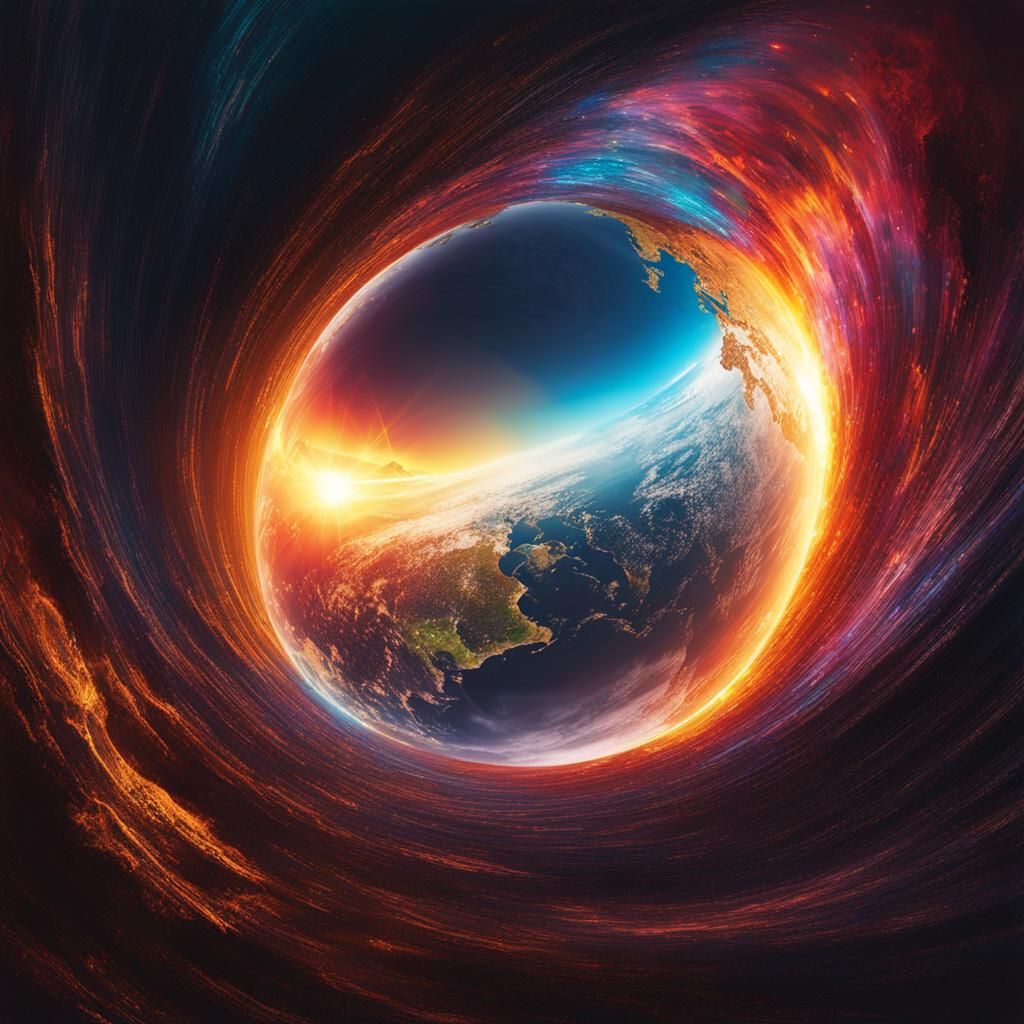 Primordial Earth Illuminated: Hyperrealistic Concept Art