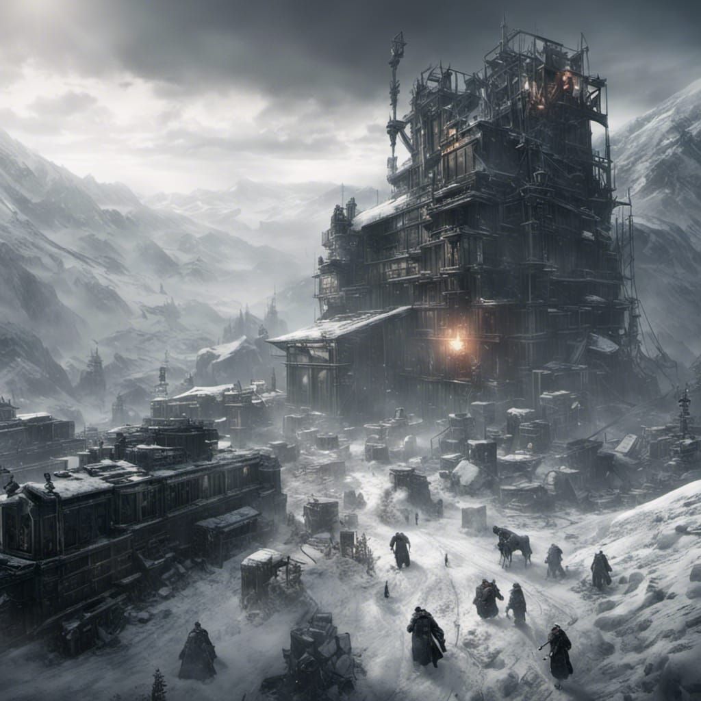 Epic Frostpunk Dictatorship: Digital Matte Painting
