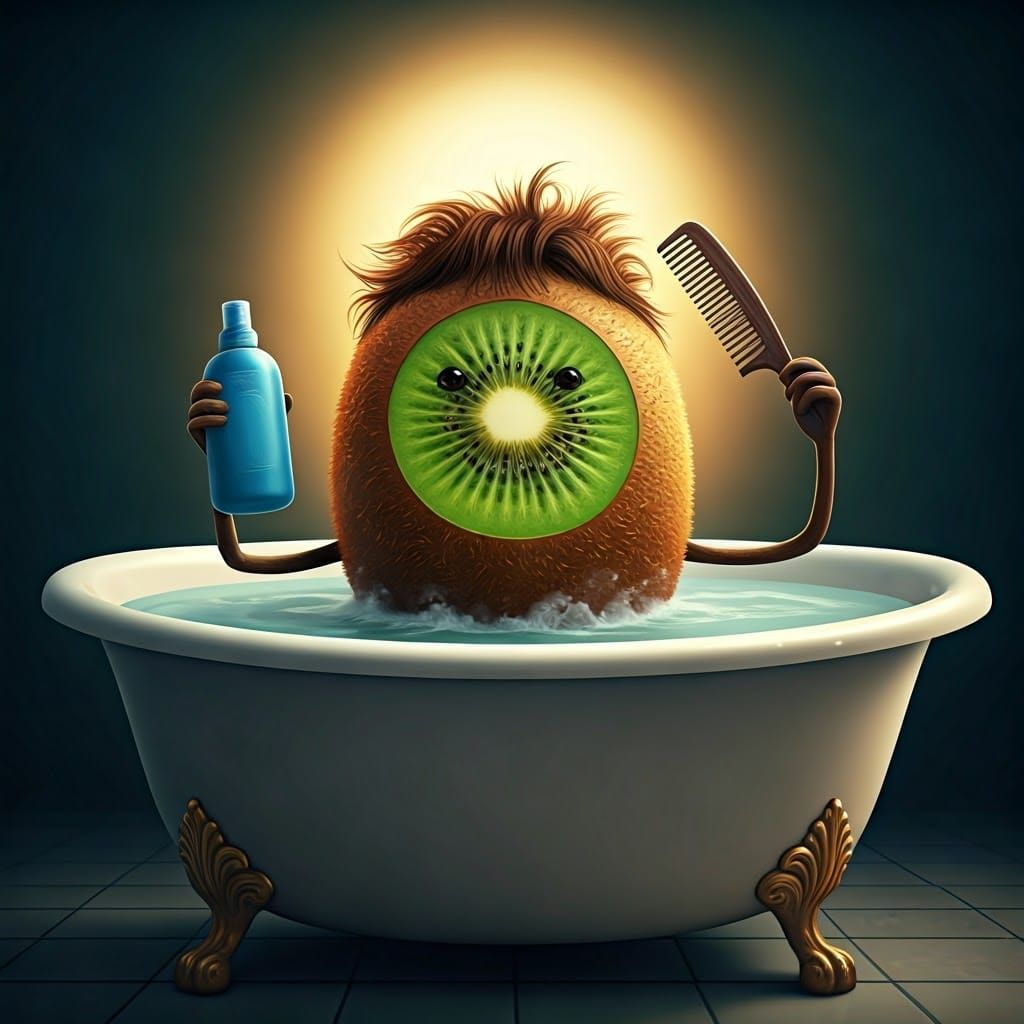 Fantasy Kiwi Unfurls Whimsical Hairdo