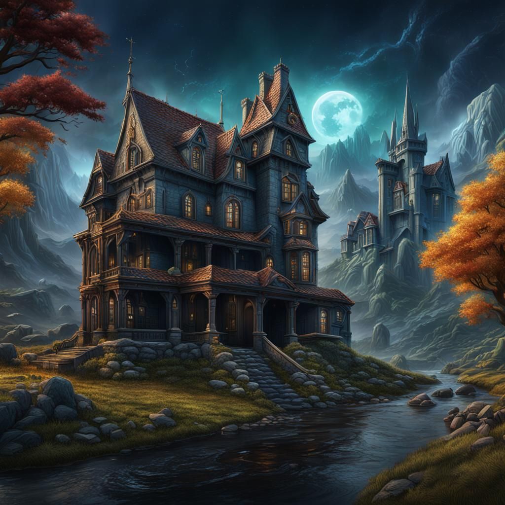 The Muensters TV Show as Detailed Matte Painting