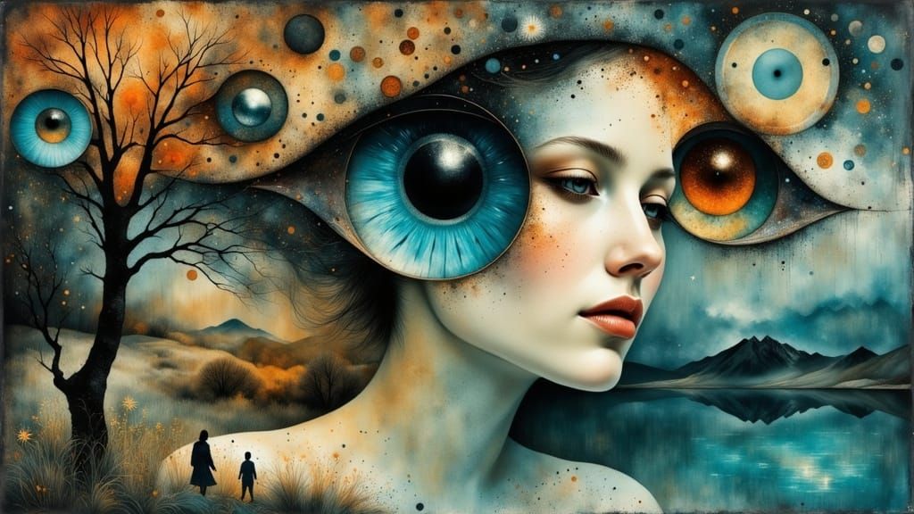 Surreal Optical Illusion: Dreamlike Ethereal Beauty