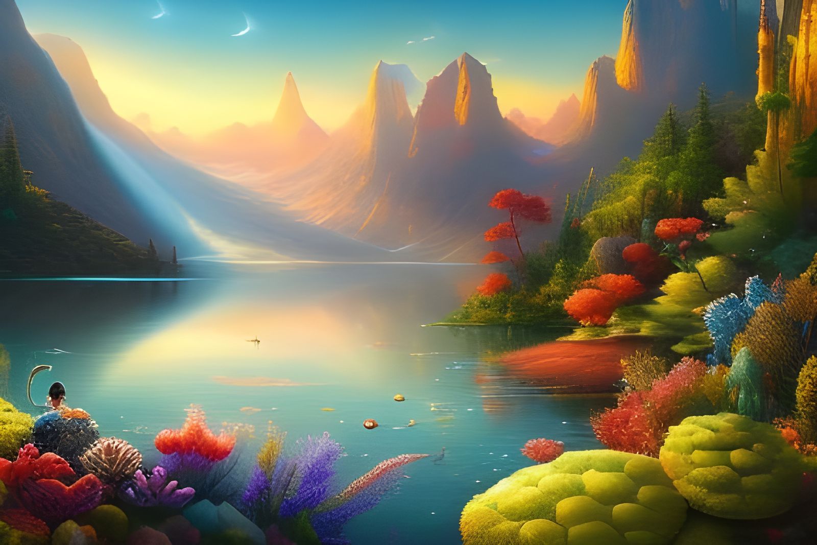 * Beautiful mermaid playground seascape -1710 -  *MasterSub