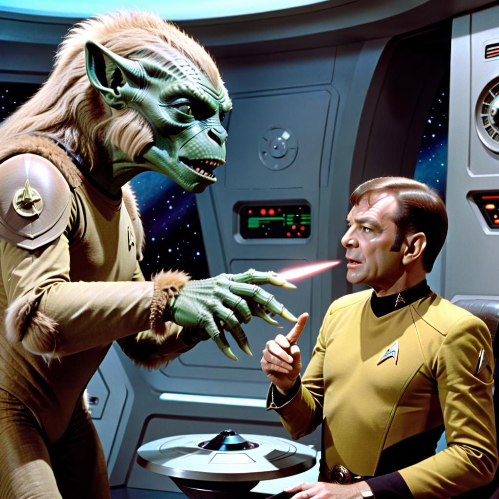 Star Trek Captain Breaks Prime Directive with Alien