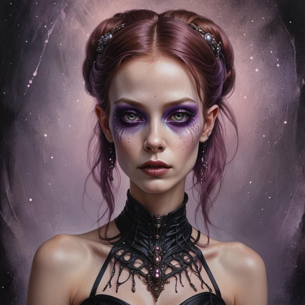 Hyperrealistic Portrait of an Alien Siren in Unreal Engine