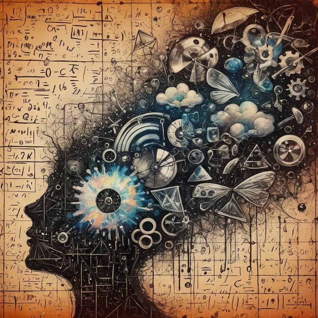 Abstract Expressionism: Swirling Ink Chat Bubble