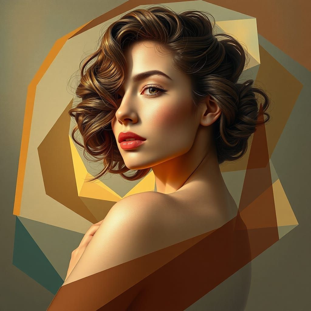 Ethereal Beauty in Geometric Harmony