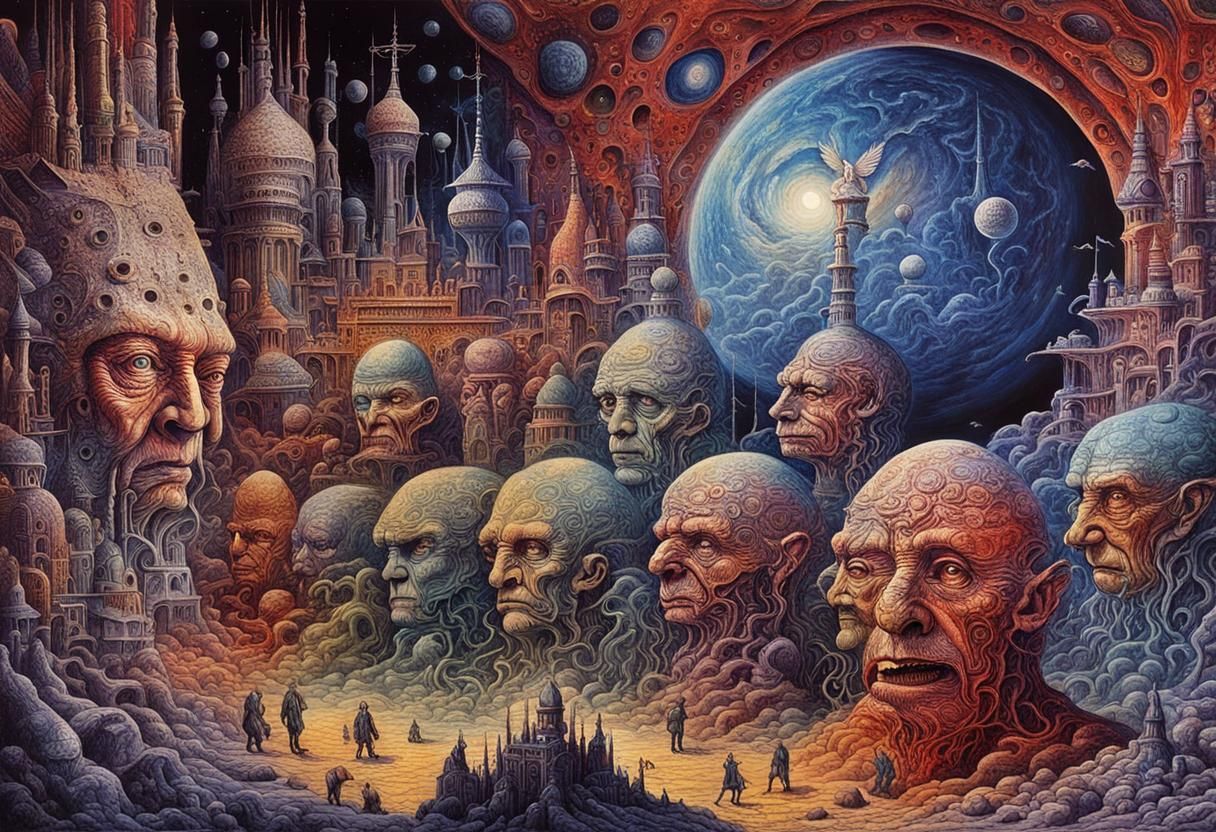 Surreal Bogomil World in Magic Realism Style