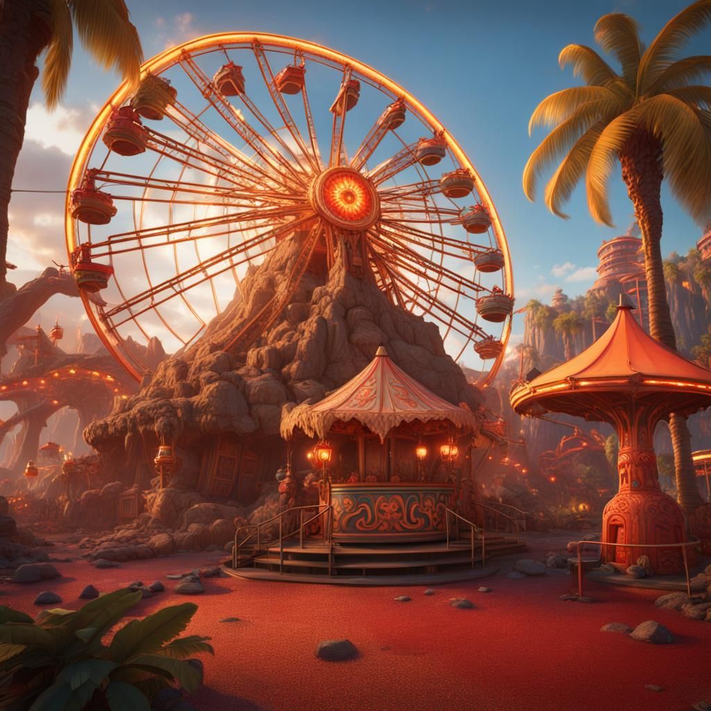 Lava Land Hawaiian Tiki Park: Fantasy Concept Art