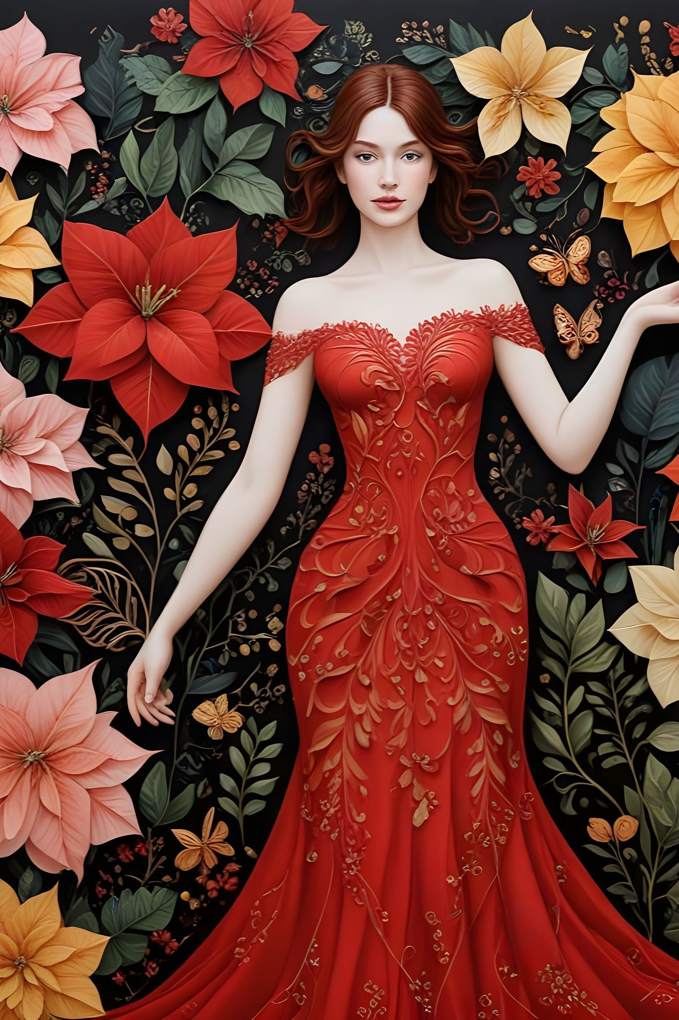 A Magical Christmas Garden in Opalescent Splendor