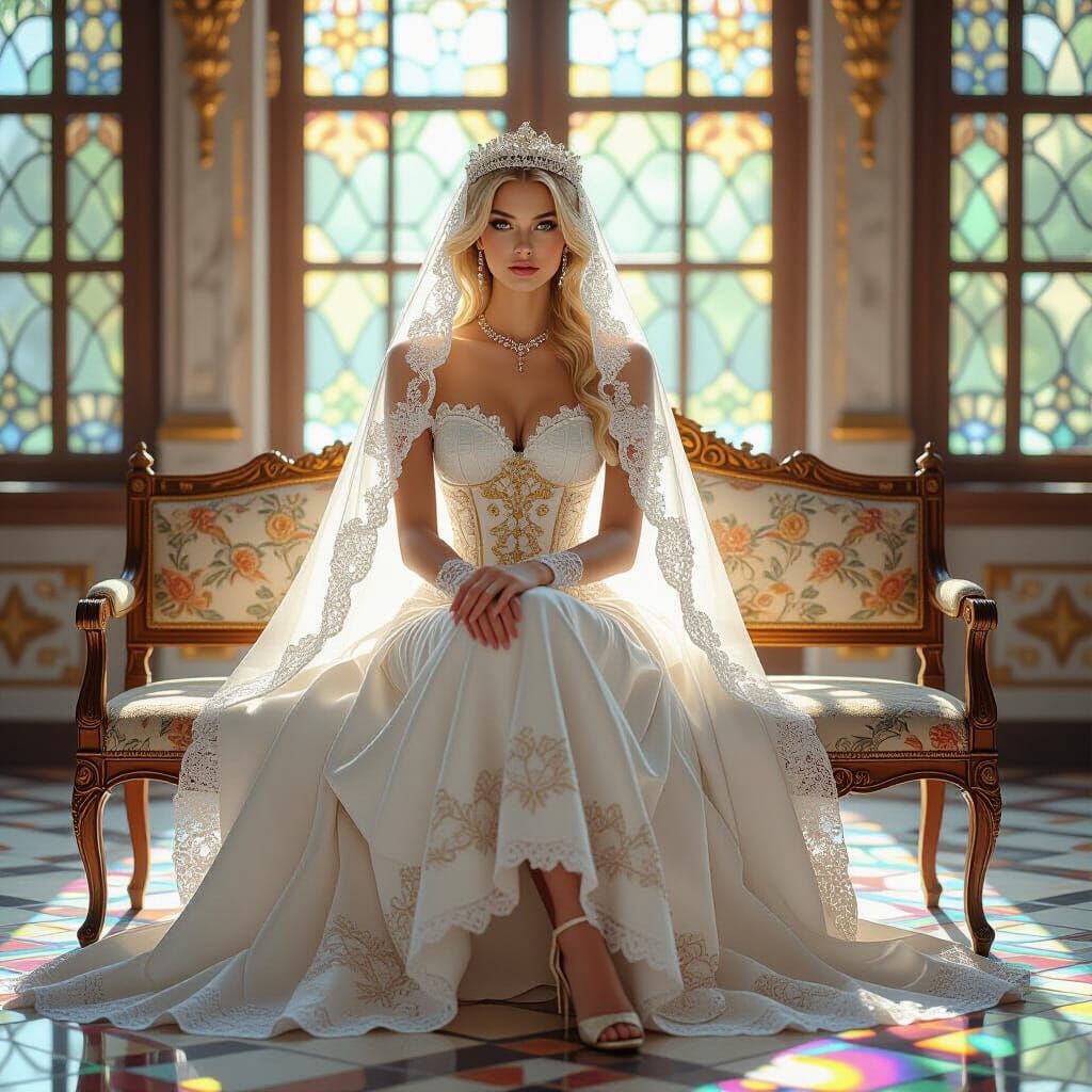 Tsarina in Crystal Room: Ethereal Beauty