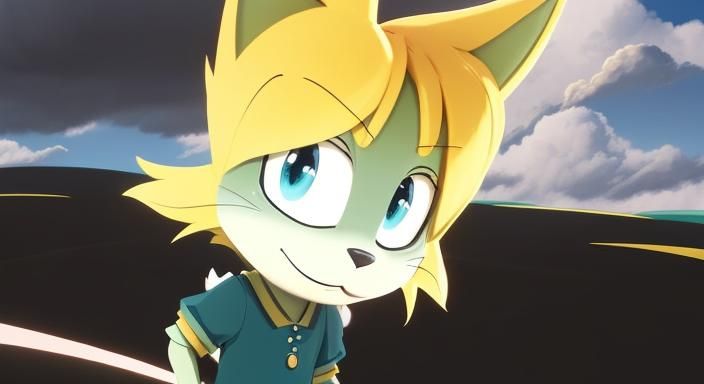 Tails Illustration with Anime and Disney Inspiration