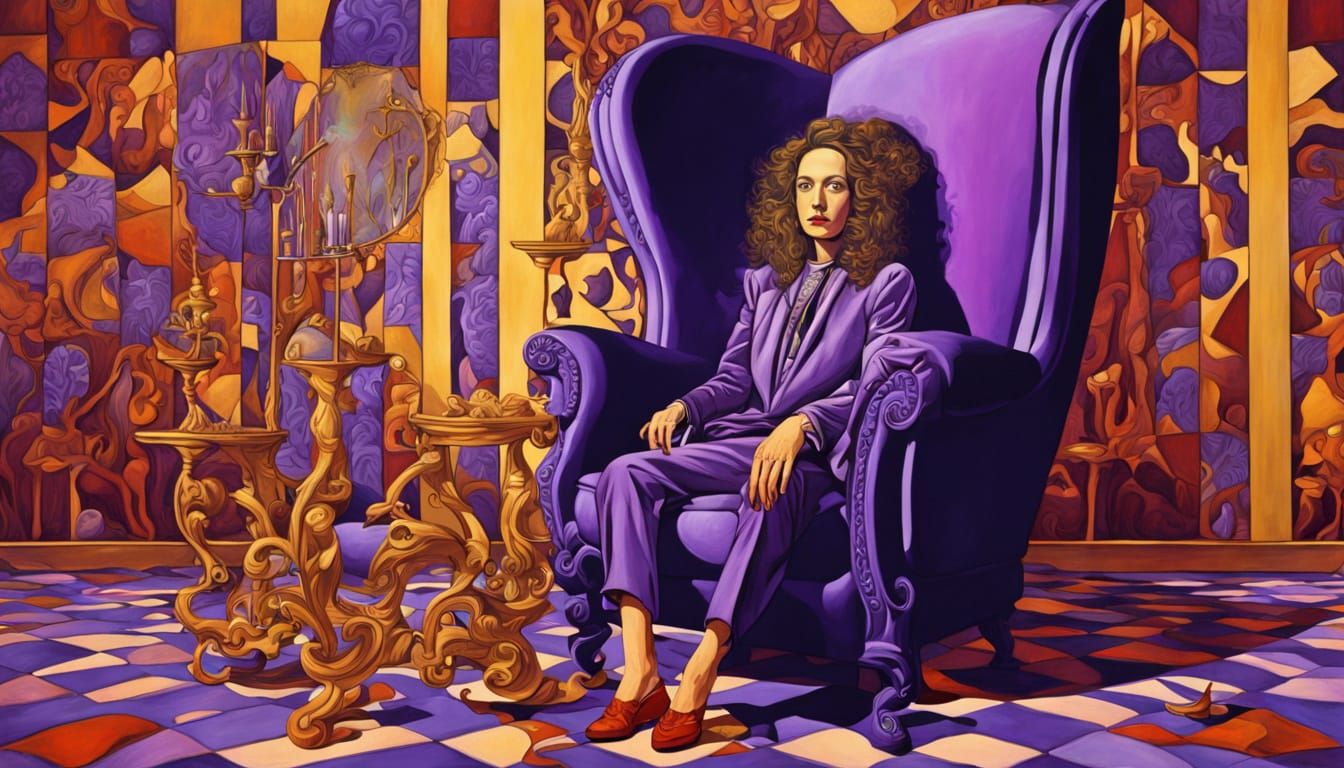 Lady Vampire in a Dreamlike State, Inspired by Dali