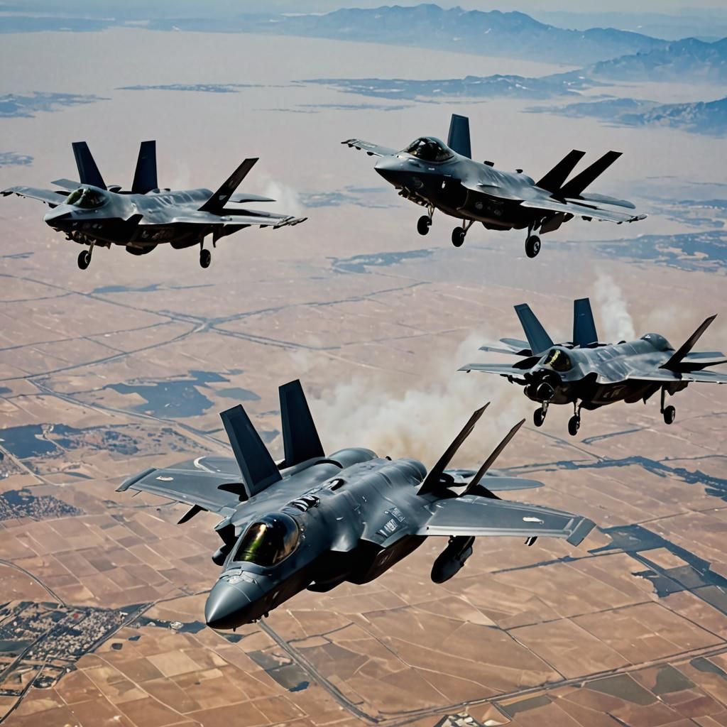 F-35 Fighter Jets in Attack Operation