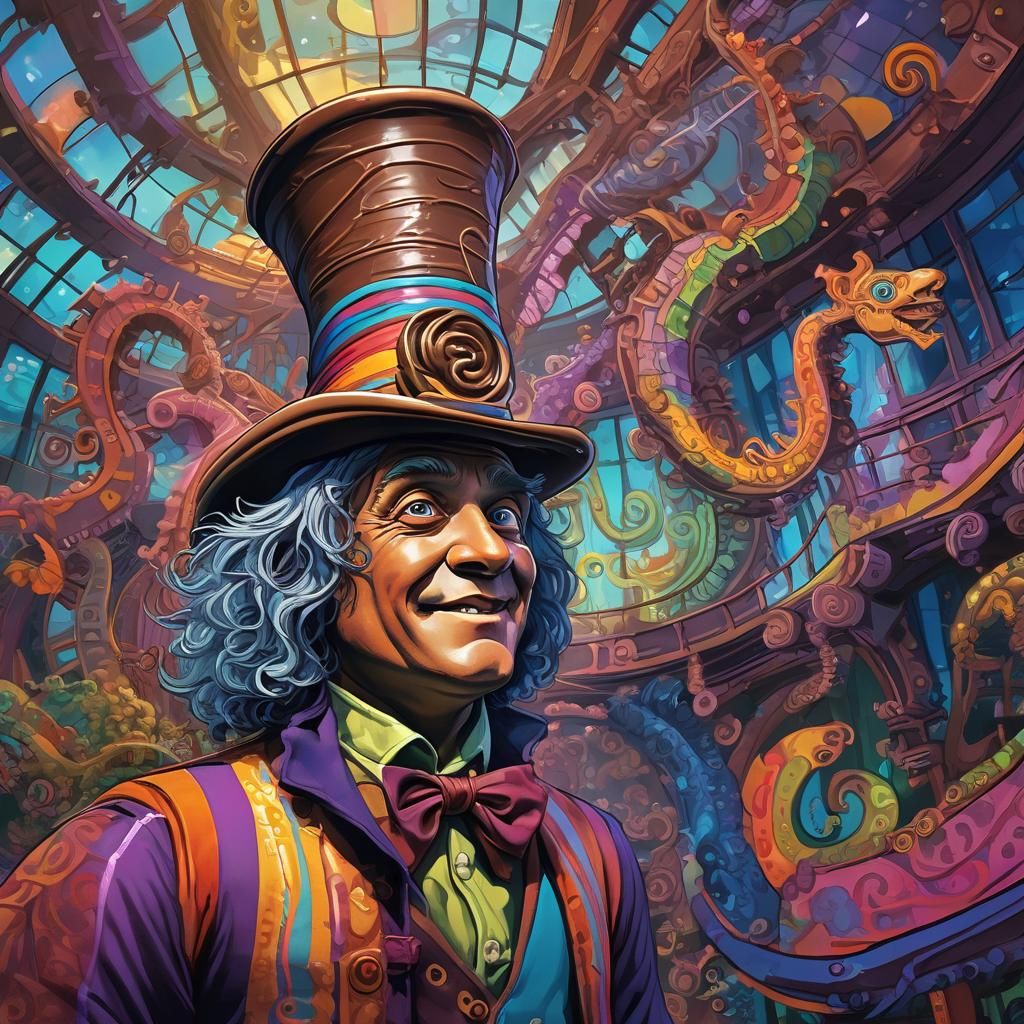 Oompa Loompa in Wonka Factory, Pixar-Style 3D Art