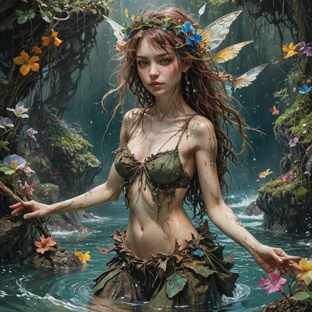 Drowning Fairies in Irish Ocean, Anime Style