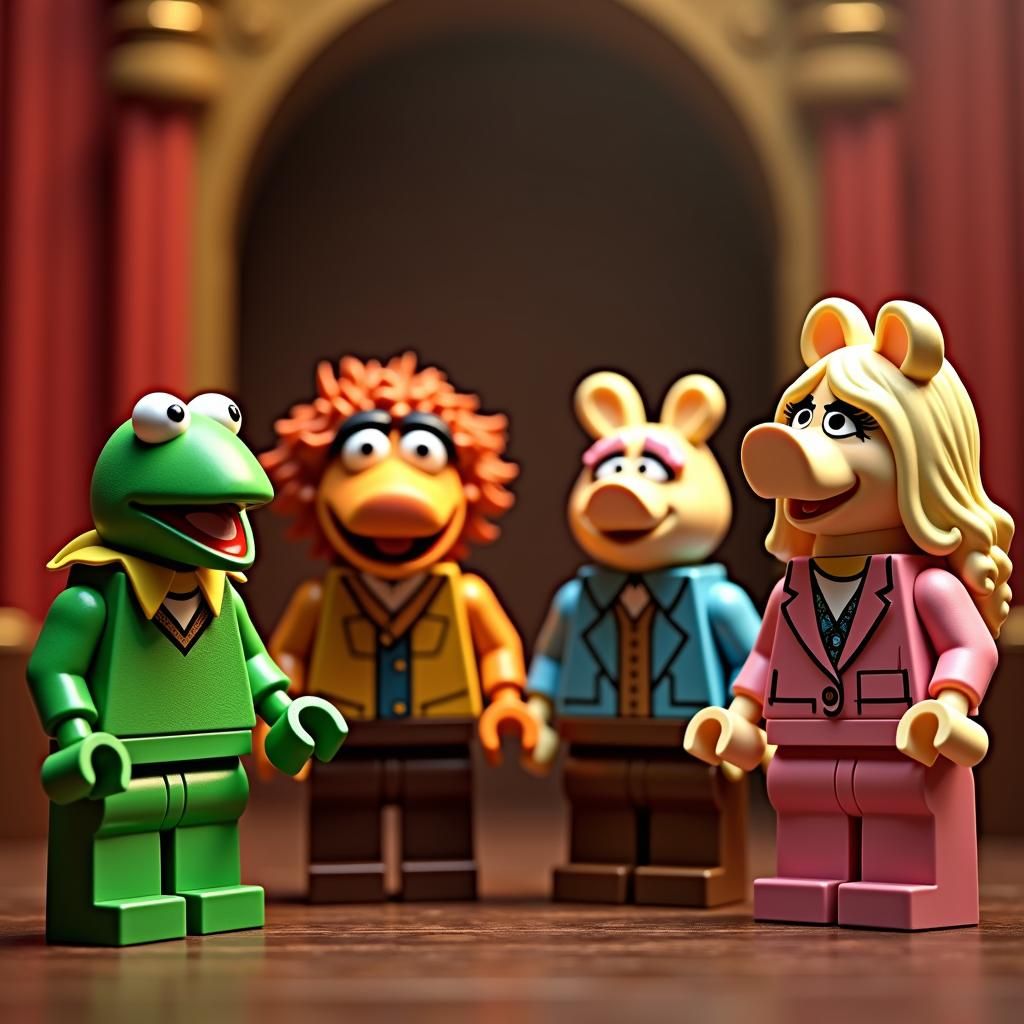 The Muppets as Intricate Lego Minifigures