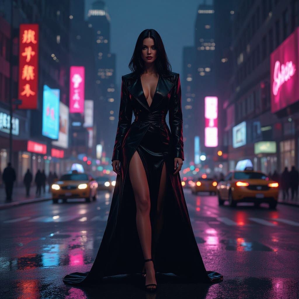 Dark Feminine Power in a Noir New York Midnight