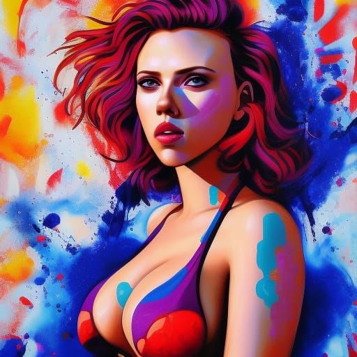 Scarlett Johansson Pop Art