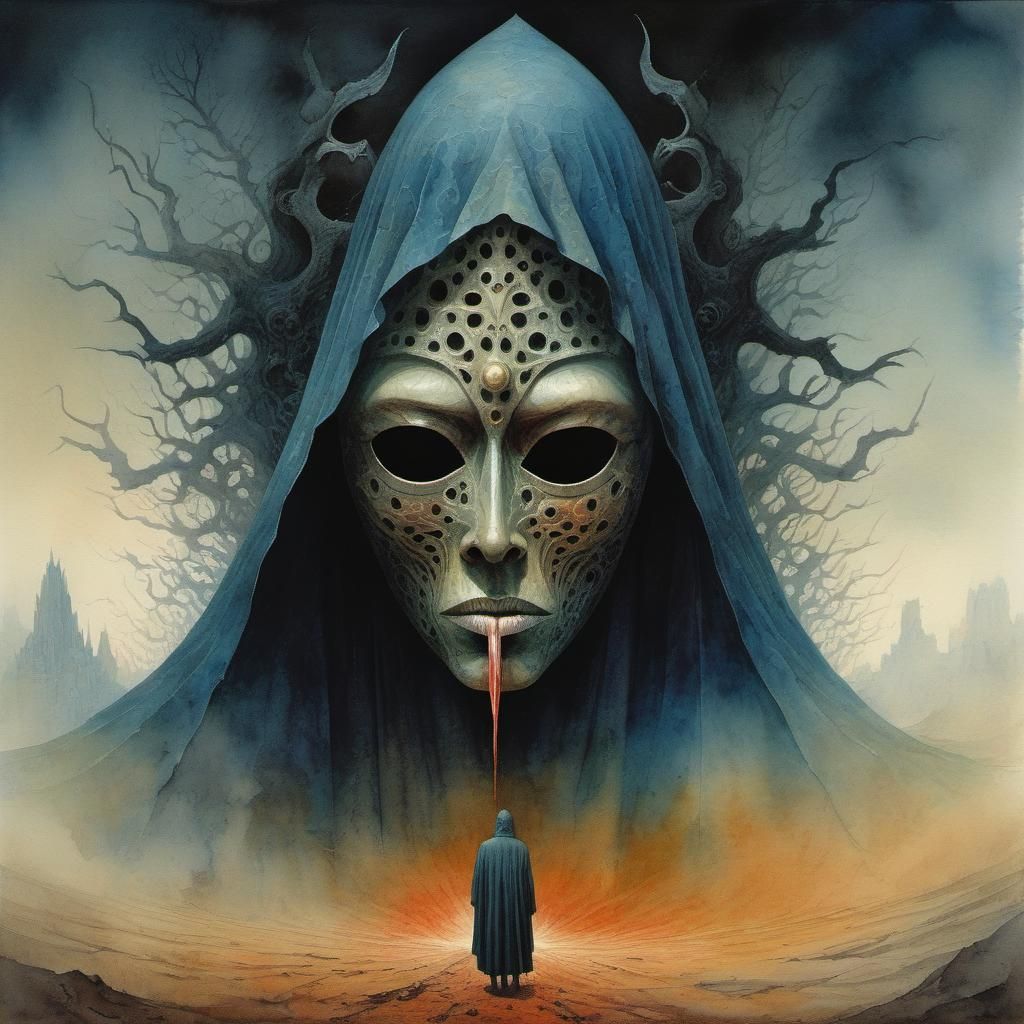 Occult Cultist with Evil Omens Mask