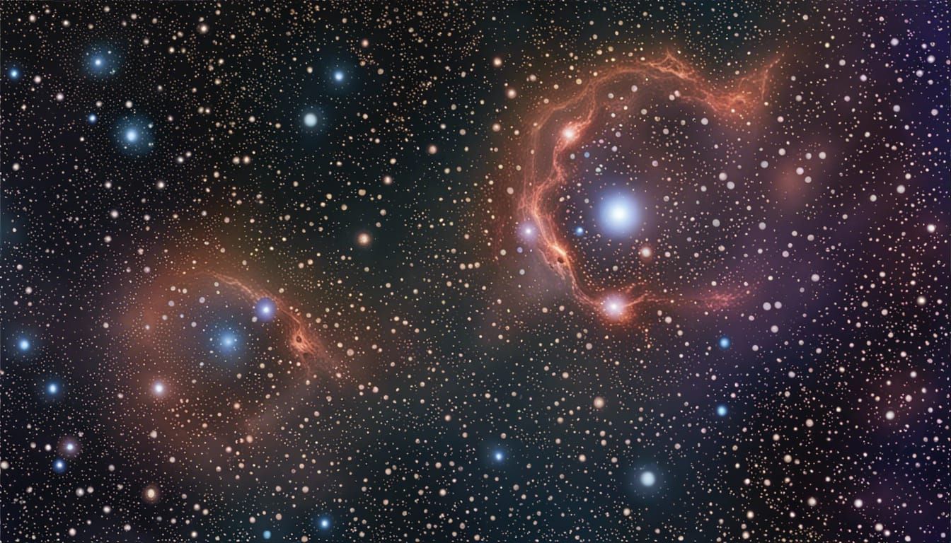 Luminescent Amoeba Drifting in Outer Space