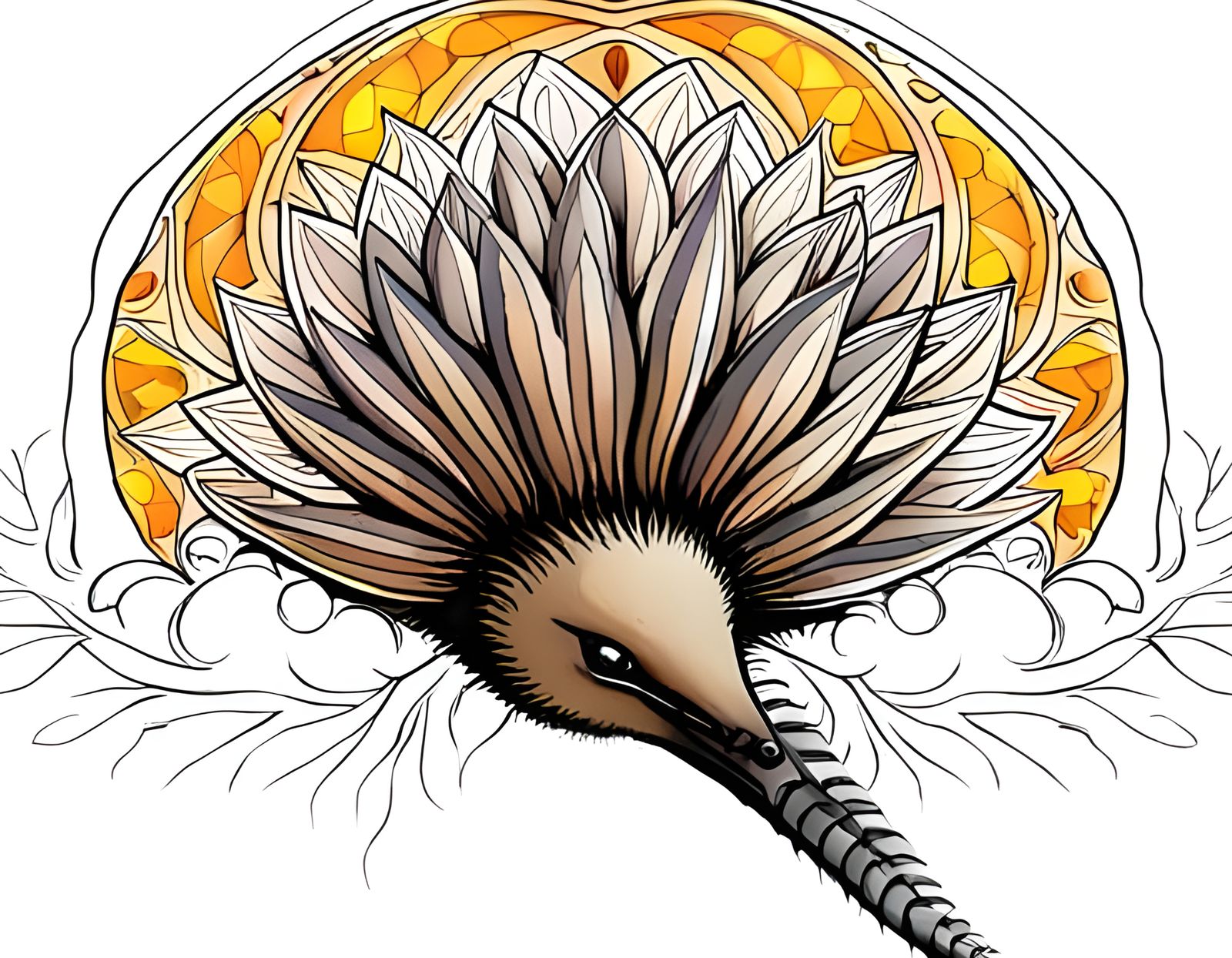 Echidna's Harmonious Journey Through Wonders and Chakras