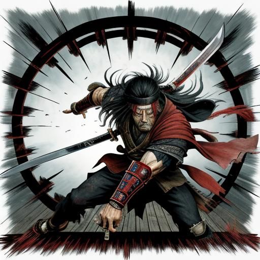 Scarred Face: Blade of the Immortal Style