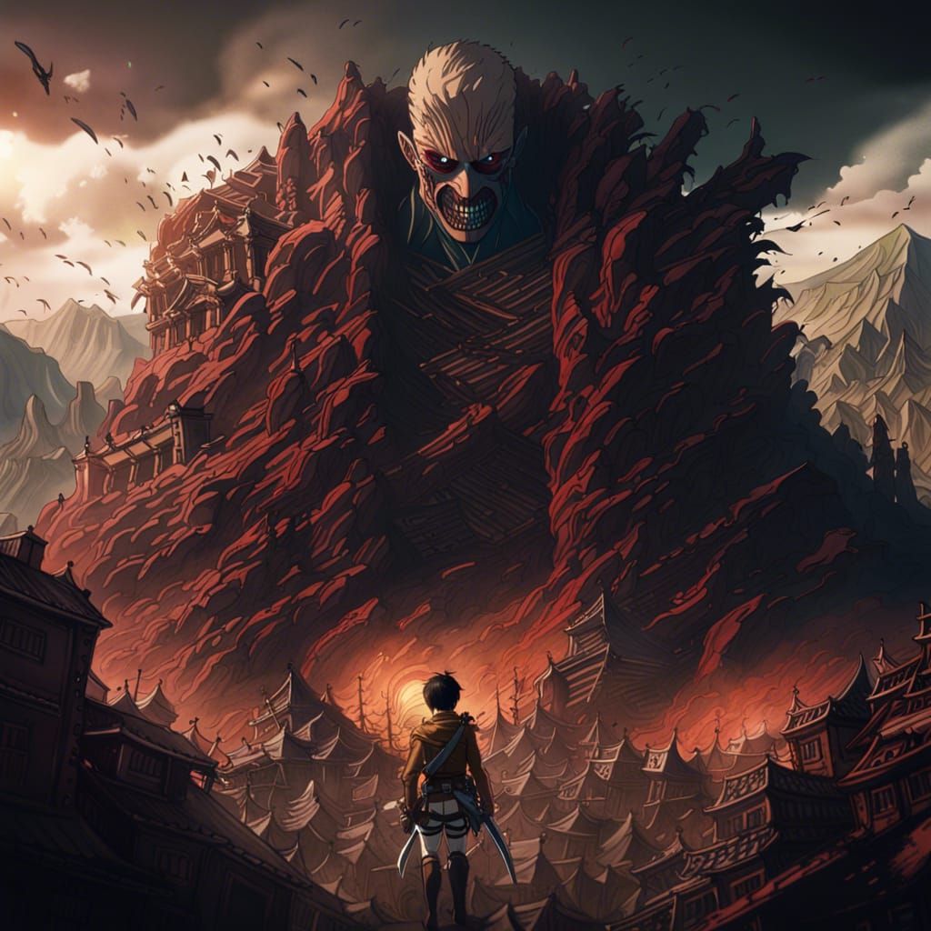 Attack on Titan: Detailed Matte Painting in 8K