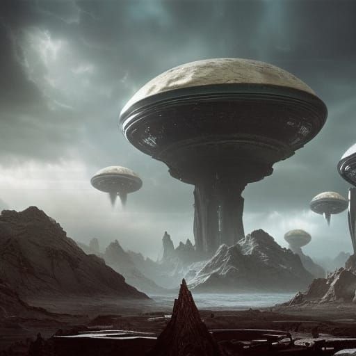 Epic Alien Invasion of Earth: Digital Matte Painting
