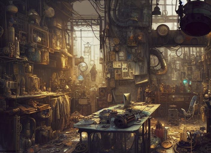 Elaborate Steampunk City Workshop: Matte Painting