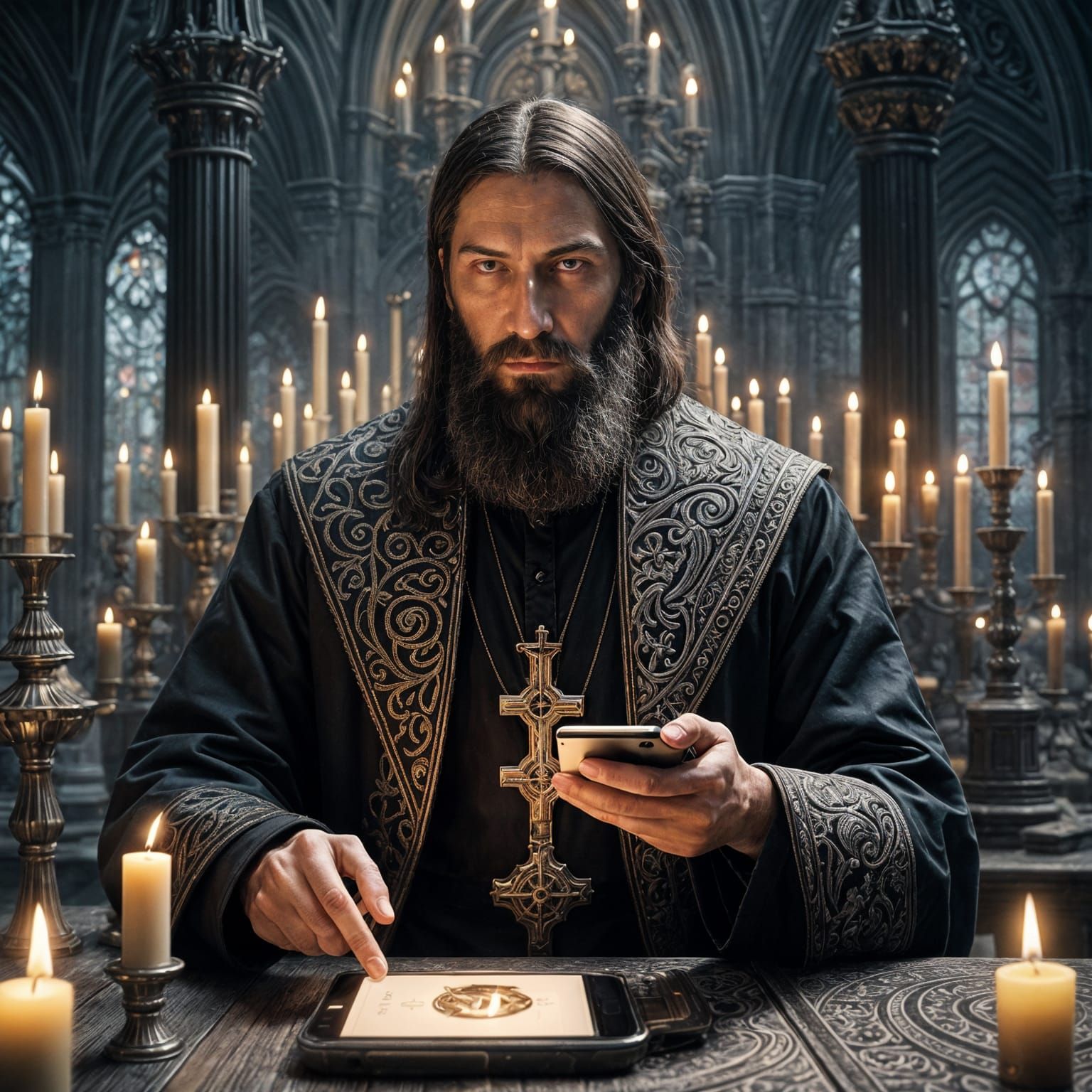 Rasputin's Sci-Fi Smartphone Portrait in 8K