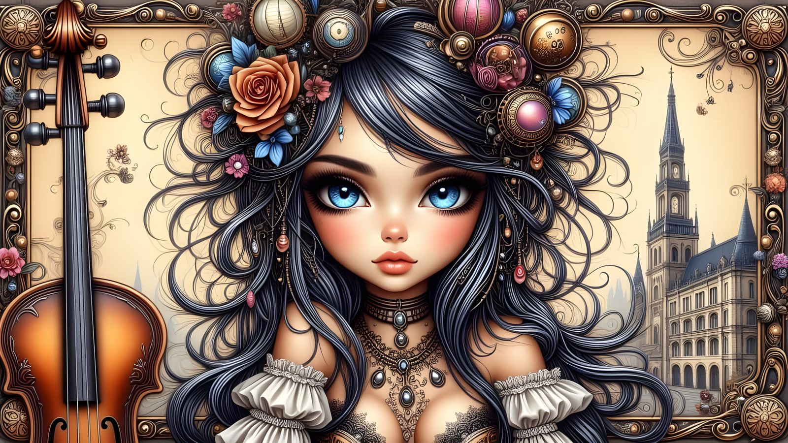 Bohemian Steampunk Cutie 07