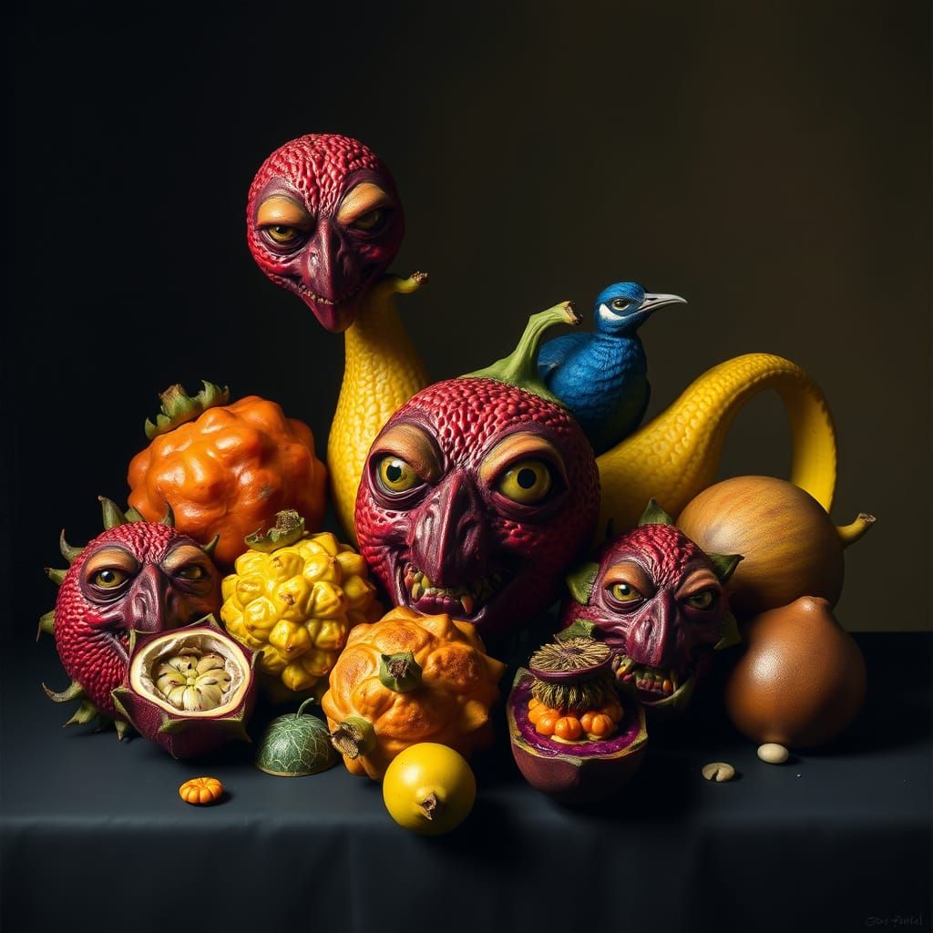 Surreal Fruits of Tanzania: A Grotesque Still Life