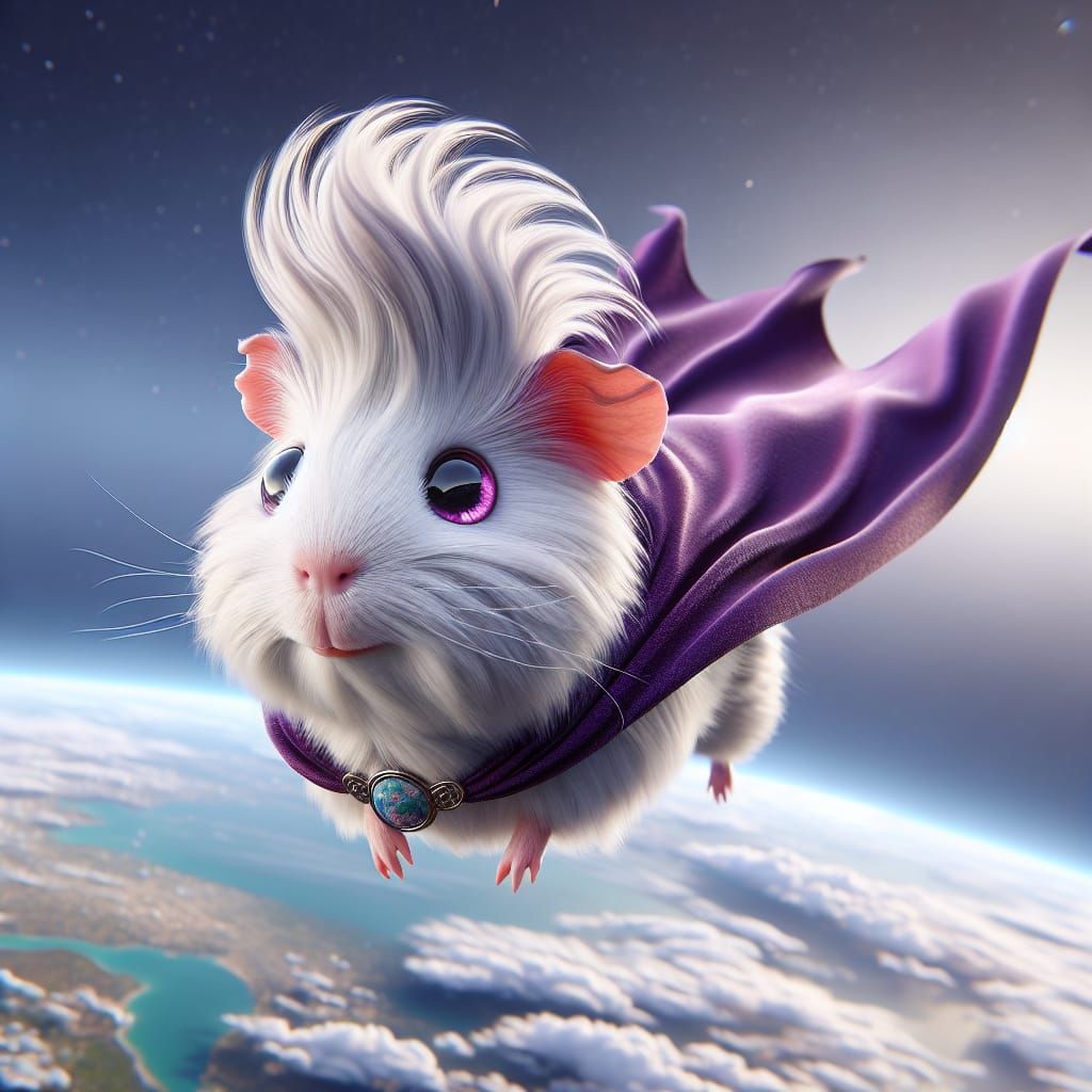 Guinea Pig Cape Adventure in Photorealistic 16K